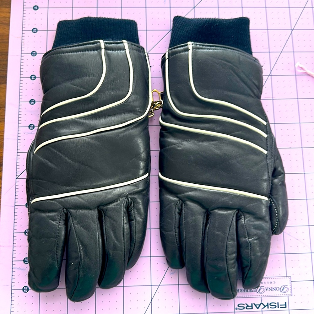 Vintage Grandoe Women's Ski Gloves Retro Small
